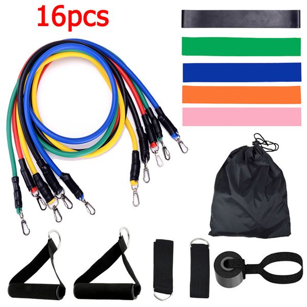 resistance bands 16pcs sets pull rope pilates rubber elastic tube strength training yoga workout home fitness sports equipment
resistance bands 16pcs sets pull rope pilates rubber elastic tube strength training yoga workout home fitness sports equipment