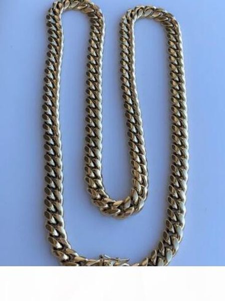 10mm mens cuban miami link chain 14k gold plated stainless steel 160 grams heavy, Silver
10mm mens cuban miami link chain 14k gold plated stainless steel 160 grams heavy, Silver