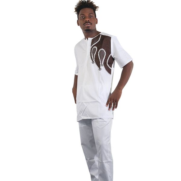 md plus size african men agbada clothes big boubou long cover with pants suit traditional south africa gold embroidered pattern, Red
md plus size african men agbada clothes big boubou long cover with pants suit traditional south africa gold embroidered pattern, Red