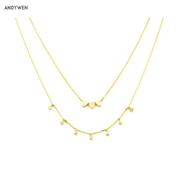 andywen 925 sterling silver gold simple double chain necklace sepatate with locker crystal center and stationed czs women fine
andywen 925 sterling silver gold simple double chain necklace sepatate with locker crystal center and stationed czs women fine
