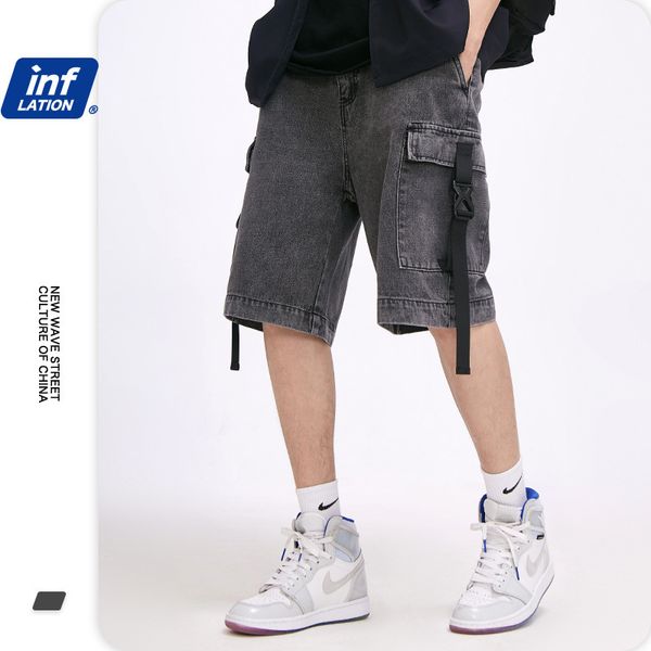 spring and summer 2020 new fashion brand buckle multi pocket loose washing water old personality denim shorts men, Blue
spring and summer 2020 new fashion brand buckle multi pocket loose washing water old personality denim shorts men, Blue