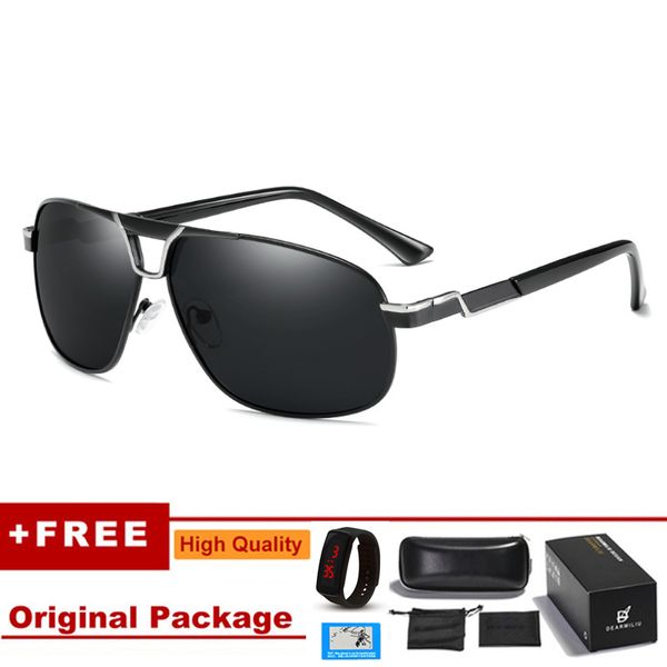 klbs new design aviation alloy frame hd polarized sunglasses for men uv400 protection, White;black
klbs new design aviation alloy frame hd polarized sunglasses for men uv400 protection, White;black