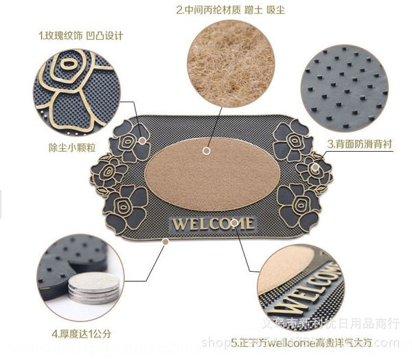 non-slip carpet non-slip pvc plastic carpet waterproof hollow door gua sha mat outdoor floor mat
non-slip carpet non-slip pvc plastic carpet waterproof hollow door gua sha mat outdoor floor mat
