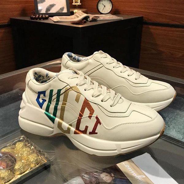 fashion mens shoes leather rhyton sneakers scarpe da uomo luxury with original box mens shoes fashion chaussures pour hommes drop shipping
fashion mens shoes leather rhyton sneakers scarpe da uomo luxury with original box mens shoes fashion chaussures pour hommes drop shipping