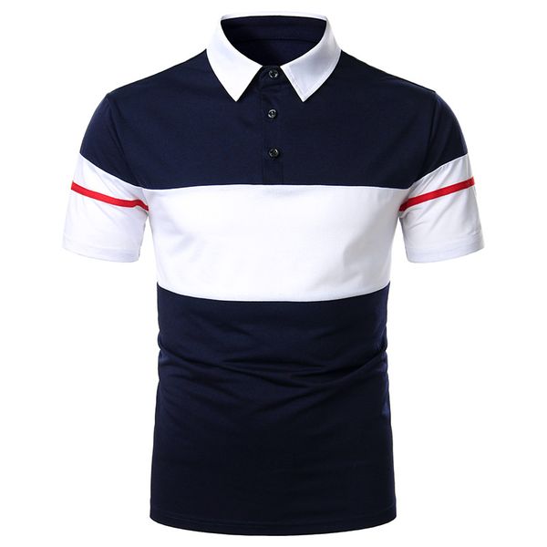 mens designer striped polos with buttons casual short sleeve tees slim fashion turn down collar mens, White;black
mens designer striped polos with buttons casual short sleeve tees slim fashion turn down collar mens, White;black