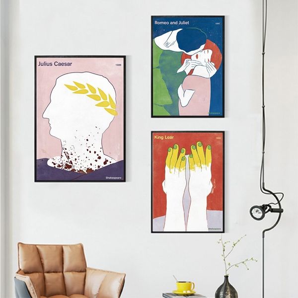 poster shakespeare literature book works cover canvas painting literacy classic wall art print pictures for reading room library
poster shakespeare literature book works cover canvas painting literacy classic wall art print pictures for reading room library