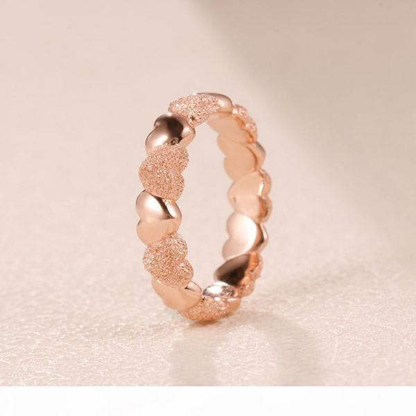 s 18k rose gold plated matte brilliance heart band ring original box for pandora 925 sterling silver women wedding gift rings sets, Slivery;golden
s 18k rose gold plated matte brilliance heart band ring original box for pandora 925 sterling silver women wedding gift rings sets, Slivery;golden