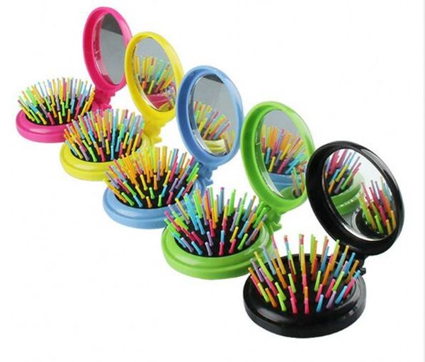portable pocket comb folding rainbow needle plastic comb round small curved tooth folding mirror combs brush, Silver
portable pocket comb folding rainbow needle plastic comb round small curved tooth folding mirror combs brush, Silver