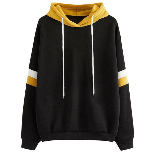 women patchwork tracksuits hooded sweatshirts 2020 autumn winter long sleeve pocket pullover hoodie tunic oversize, Black
women patchwork tracksuits hooded sweatshirts 2020 autumn winter long sleeve pocket pullover hoodie tunic oversize, Black