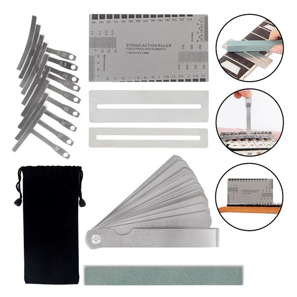 guitar tool set guitar radius ruler guitar gap ruler chord height ruler polishing stone fret protection sheet
guitar tool set guitar radius ruler guitar gap ruler chord height ruler polishing stone fret protection sheet