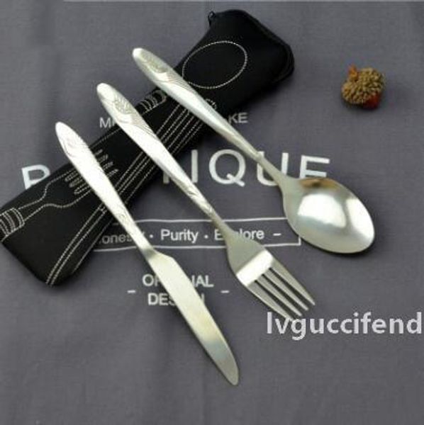 portable cutlery set stainless steel tableware camping fork spoon knife with bag tableware set 3pcs/set kitchen accessories lxl239
portable cutlery set stainless steel tableware camping fork spoon knife with bag tableware set 3pcs/set kitchen accessories lxl239
