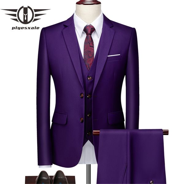plyesxale формальный костюм мужчины 2020 slim fit фиолетовый свадебное платье костюм 3 шт homme мужские деловые костюмы 6xl q1026, White;black
plyesxale формальный костюм мужчины 2020 slim fit фиолетовый свадебное платье костюм 3 шт homme мужские деловые костюмы 6xl q1026, White;black