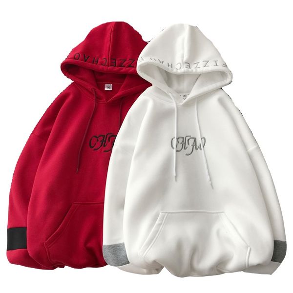 zuolunouba autumn and winter new men hoodie korean version of loose solid color letters casual fashion drawstring man sweatshirt, Black
zuolunouba autumn and winter new men hoodie korean version of loose solid color letters casual fashion drawstring man sweatshirt, Black