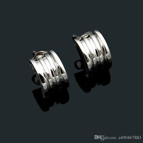 new fashion brand titanium steel earrings 18k rose silver earrings suitable for men and women couples gift come with dust bag, Golden;silver
new fashion brand titanium steel earrings 18k rose silver earrings suitable for men and women couples gift come with dust bag, Golden;silver