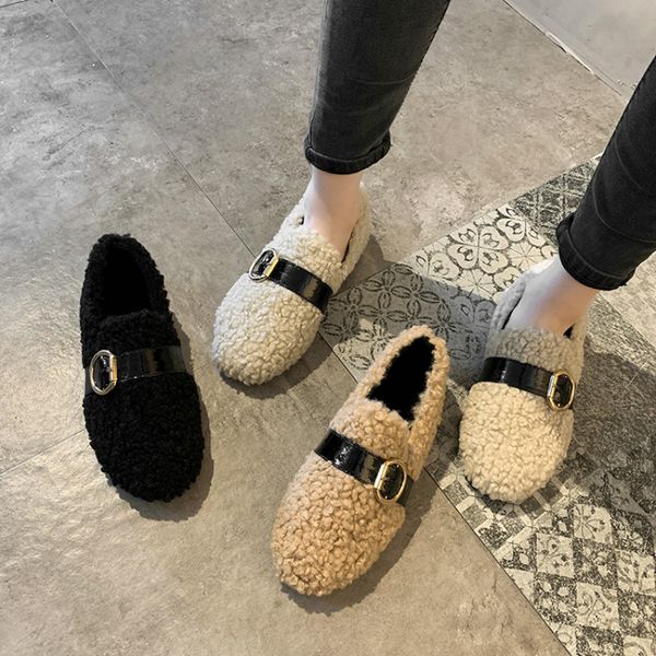 2020 new fashion flaots women casual square toe slip on daily loafers female curly fur cozy ballet flats for woman sell, Black
2020 new fashion flaots women casual square toe slip on daily loafers female curly fur cozy ballet flats for woman sell, Black