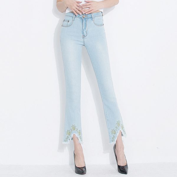 new brand elastic skinny pants female sweet embroidery high waist jeans women fashion tassel flare pants light blue plus size
new brand elastic skinny pants female sweet embroidery high waist jeans women fashion tassel flare pants light blue plus size