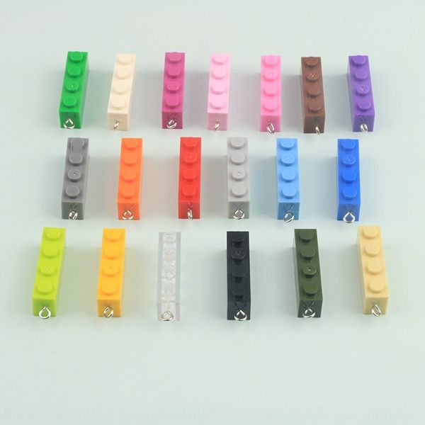 colored rectangle small rectangle building block handmade pendant sweater chain key chain pendant diy accessories handmade materials, Silver
colored rectangle small rectangle building block handmade pendant sweater chain key chain pendant diy accessories handmade materials, Silver