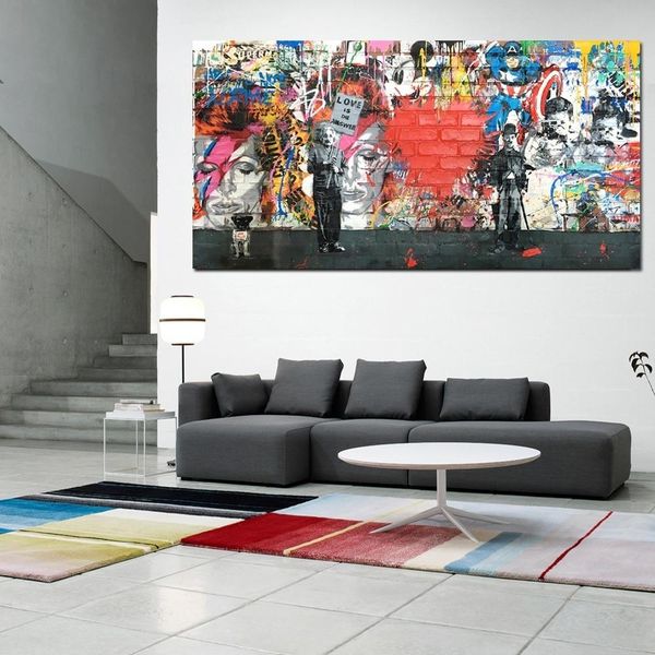 граффити street art красочные love is the answer абстрактной печать на холсте wall art poster современные картинки для гостиной home decor
граффити street art красочные love is the answer абстрактной печать на холсте wall art poster современные картинки для гостиной home decor