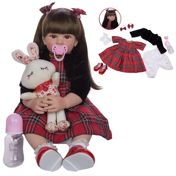 baby playmate 24 inch reborn baby dolls 60cm silicone soft realistic princess girl's baby doll toys for kids birthday xmas gifts t20071, White
baby playmate 24 inch reborn baby dolls 60cm silicone soft realistic princess girl's baby doll toys for kids birthday xmas gifts t20071, White