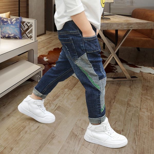 boys' jeans autumn 2020 spring jeans and autumn korean style children's medium and large children's casual pants casual patch, Blue
boys' jeans autumn 2020 spring jeans and autumn korean style children's medium and large children's casual pants casual patch, Blue