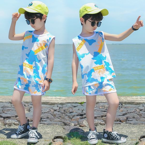 boys' summer clothes vest ice silk vest sleeveless suit boys' baby camouflage western-style quick-drying mesh thin two-piece set
boys' summer clothes vest ice silk vest sleeveless suit boys' baby camouflage western-style quick-drying mesh thin two-piece set