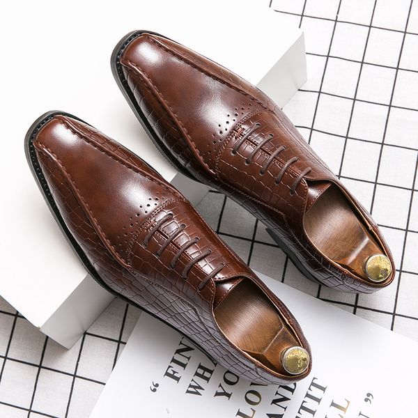 dress shoes yomior brand vintage autumn winter men crocodile formal loafers office wedding italian brogue, Black
dress shoes yomior brand vintage autumn winter men crocodile formal loafers office wedding italian brogue, Black