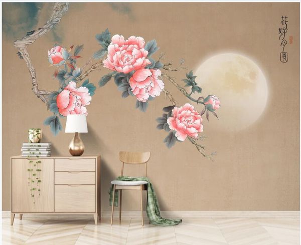 3d wallpaper custom p mural on the wall peony flower full moon background home decor 3d wall murals wallpaper for living room
3d wallpaper custom p mural on the wall peony flower full moon background home decor 3d wall murals wallpaper for living room