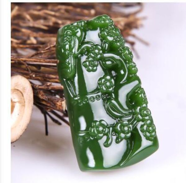 spinach green gem pendant rising in the bamboo for safe men and women female real stone jewelry necklace, Silver
spinach green gem pendant rising in the bamboo for safe men and women female real stone jewelry necklace, Silver