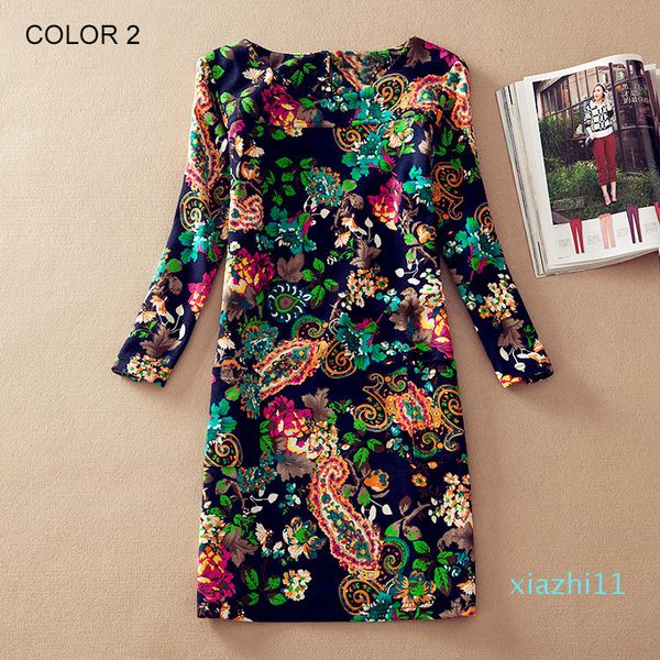 new plus size women clothing spring fashion flower print women dress ladies long sleeve casual autumn dresses clothing, Black;gray
new plus size women clothing spring fashion flower print women dress ladies long sleeve casual autumn dresses clothing, Black;gray