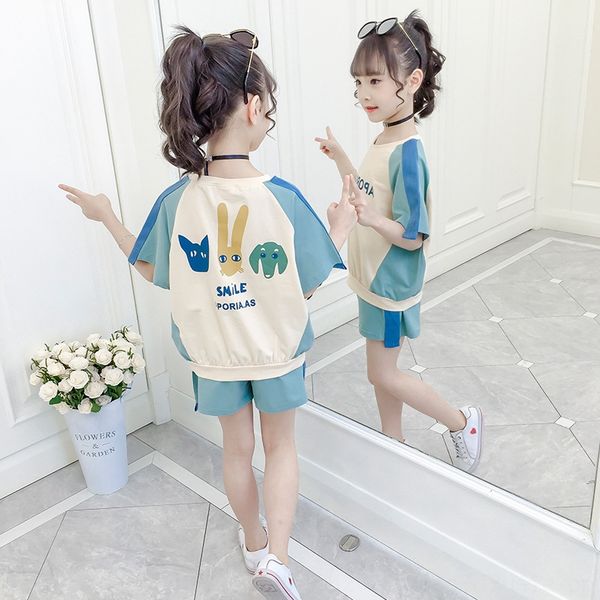 ew9t6 girls suit summer clothes 2020 new style large and shorts and medium-sized children's fashionable short-sleeved shorts sports two
ew9t6 girls suit summer clothes 2020 new style large and shorts and medium-sized children's fashionable short-sleeved shorts sports two