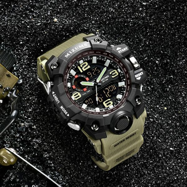 masculino digital military army mens watches man waterproof shock sport watch men male clock analog quartz watch new, Slivery;brown
masculino digital military army mens watches man waterproof shock sport watch men male clock analog quartz watch new, Slivery;brown