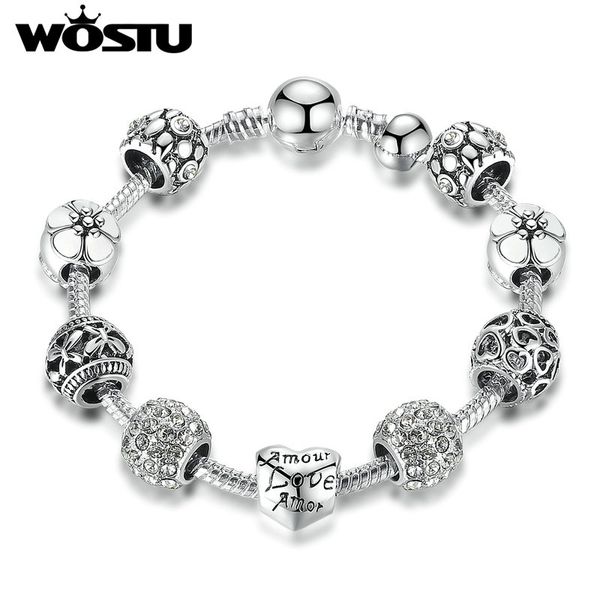 wostu silver plated amour love amor openwork heart white flower beads charm bracelets & bangles women jewelry sdp1503, Red;blue
wostu silver plated amour love amor openwork heart white flower beads charm bracelets & bangles women jewelry sdp1503, Red;blue