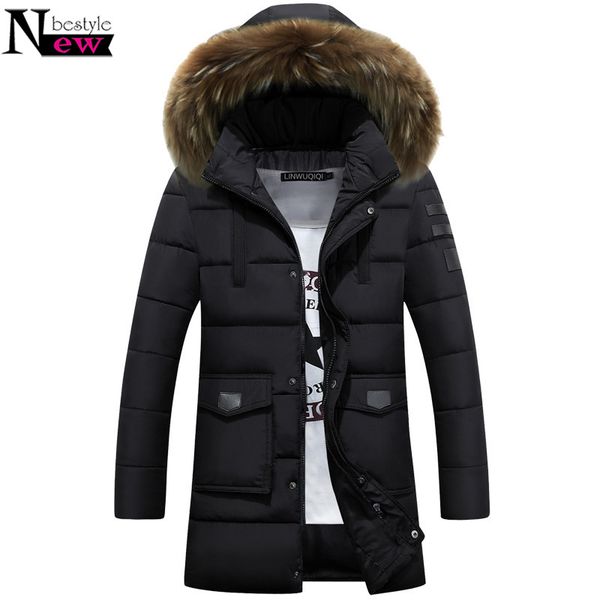 newle winter men long parkas fur collar jacket fashion male hooded cotton padded coat casual warm quilted jackets outerwear, Black
newle winter men long parkas fur collar jacket fashion male hooded cotton padded coat casual warm quilted jackets outerwear, Black