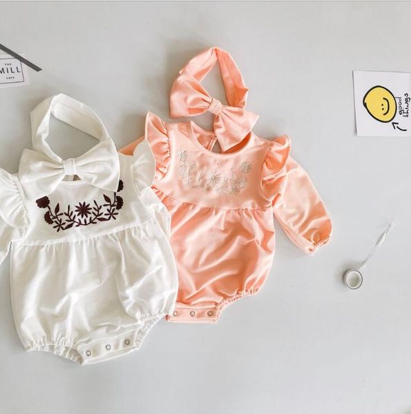 2020 new style baby girls embroidery romper with headband cotton full sleeve autumn babys jumpsuit 6-24 month, Blue
2020 new style baby girls embroidery romper with headband cotton full sleeve autumn babys jumpsuit 6-24 month, Blue