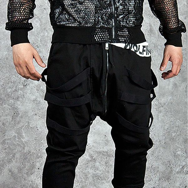 men's pants spring autumn avant garde punk mens drop crotch harem hip hop black night club full length longtrousers clothing
men's pants spring autumn avant garde punk mens drop crotch harem hip hop black night club full length longtrousers clothing