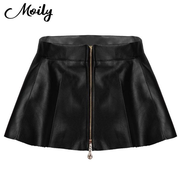 women ladies pu leather skirt zipper high waist pleated mini skirts party nightwear clubwear casual solid color black skirt
women ladies pu leather skirt zipper high waist pleated mini skirts party nightwear clubwear casual solid color black skirt