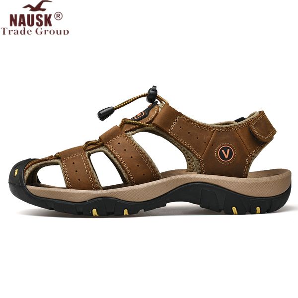 nausk new male shoes genuine leather men sandals summer men shoes beach sandals man fashion outdoor casual sneakers size 48 mx200617, Black
nausk new male shoes genuine leather men sandals summer men shoes beach sandals man fashion outdoor casual sneakers size 48 mx200617, Black