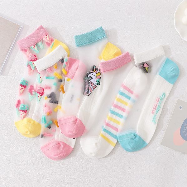 summer socks women's ultra-thin short socks shallow mouth japanese-style cathy ultra-thin-crystal silk transparent cartoon women, Black;white 
summer socks women's ultra-thin short socks shallow mouth japanese-style cathy ultra-thin-crystal silk transparent cartoon women, Black;white