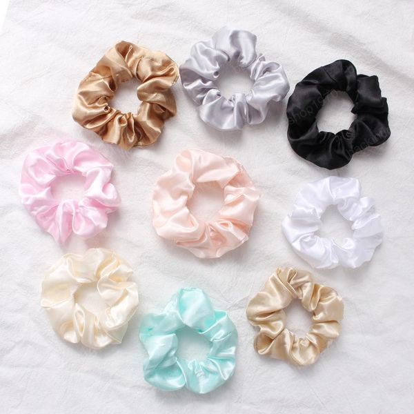 9 colors satin scrunchie women girls elastic hair rubber bands accessories solid color women tie hair ring rope ponytail holder headdress, Slivery;white
9 colors satin scrunchie women girls elastic hair rubber bands accessories solid color women tie hair ring rope ponytail holder headdress, Slivery;white