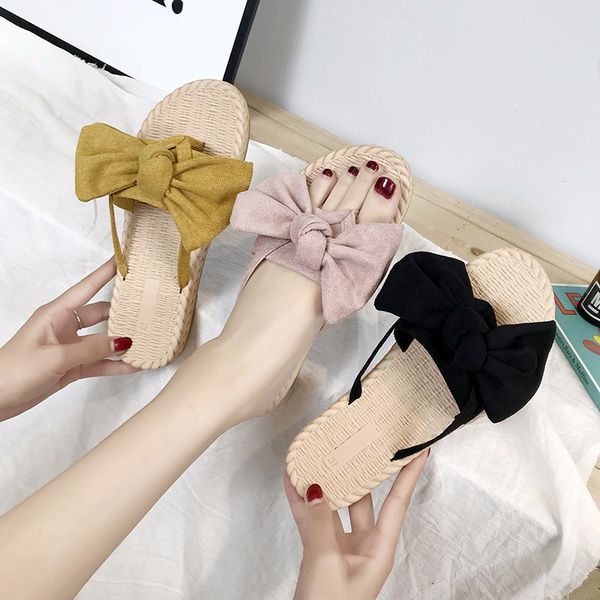 35-40 sandals shoes women bow summer slipper indoor outdoor flip-flops beach female slippers pointed shoes, Black
35-40 sandals shoes women bow summer slipper indoor outdoor flip-flops beach female slippers pointed shoes, Black