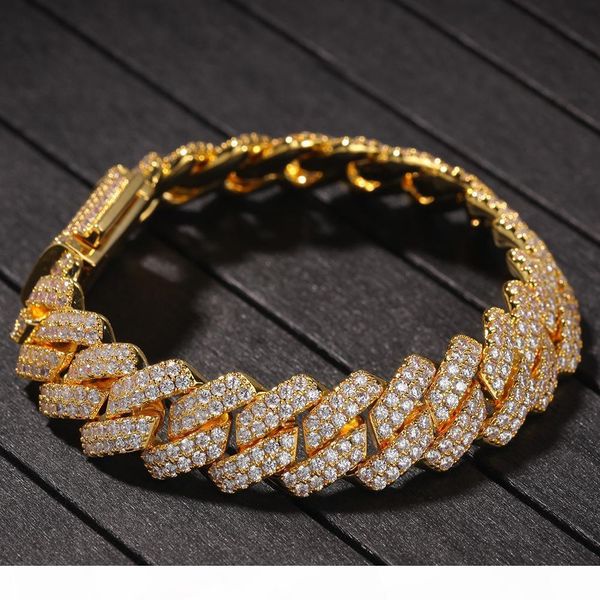 new arrival luxury designer gold bling diamond mens cuban link chain bracelet iced out cubic zirconia curb wristband chains jewelry for guys, Black
new arrival luxury designer gold bling diamond mens cuban link chain bracelet iced out cubic zirconia curb wristband chains jewelry for guys, Black