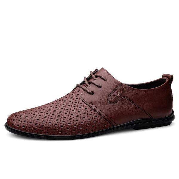 hollow breathable leather shoes new men casual shoes summer comfortable loafers men quality leather flats fashion %, Black
hollow breathable leather shoes new men casual shoes summer comfortable loafers men quality leather flats fashion %, Black