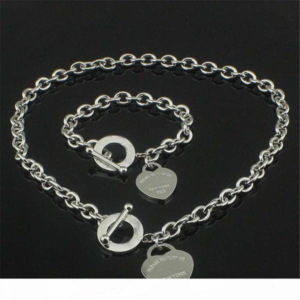 рождественский подарок 925 любовь ожерелья серебра + браслет wedding jewelry себе сердце кулона ожерелье браслет наборы 2 в 1, Silver 
рождественский подарок 925 любовь ожерелья серебра + браслет wedding jewelry себе сердце кулона ожерелье браслет наборы 2 в 1, Silver