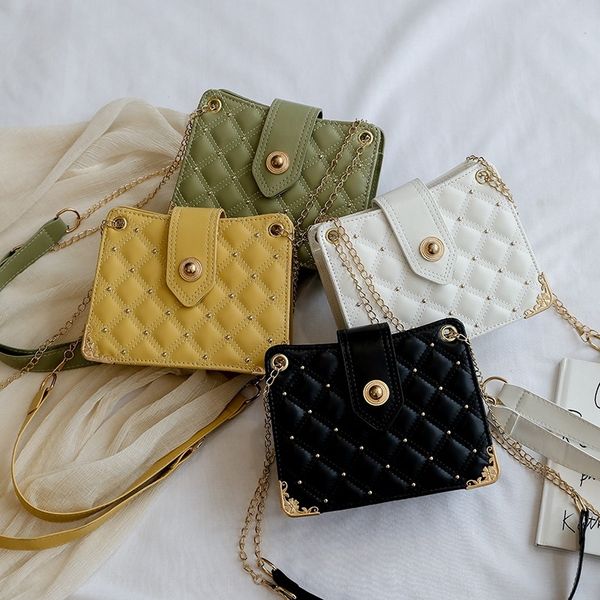 2020 fashion liu ding shoulder shoulder korean style all-match crossbody small square portable small square bag women's bag, White
2020 fashion liu ding shoulder shoulder korean style all-match crossbody small square portable small square bag women's bag, White