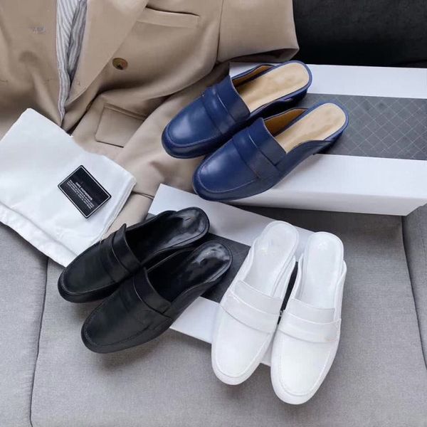 slippers metal buckle decor outdoor genuine leather female slides solid color classic style women mules shoes, Black
slippers metal buckle decor outdoor genuine leather female slides solid color classic style women mules shoes, Black