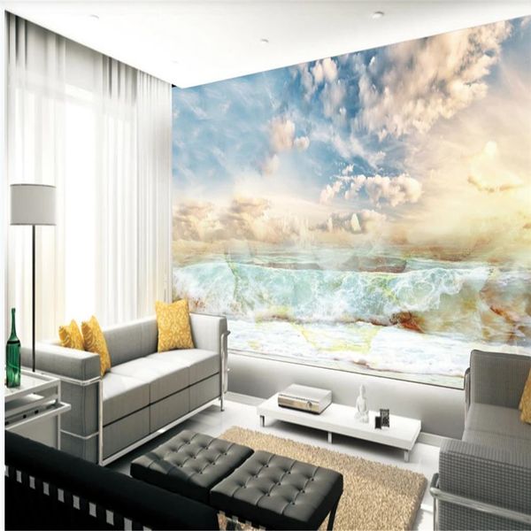 custom wallpapers 3d murals wallpaper for living room marble pattern sea wide sky wallpapers background wall
custom wallpapers 3d murals wallpaper for living room marble pattern sea wide sky wallpapers background wall