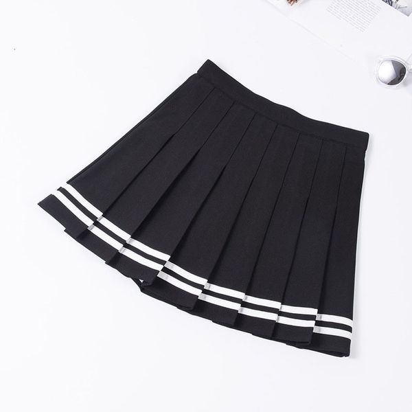 new mini womens casual striped print pleated school skirt with inner shorts drop shipping high quality, Black
new mini womens casual striped print pleated school skirt with inner shorts drop shipping high quality, Black