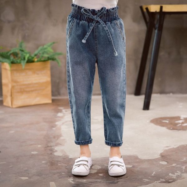2019 season new girls' korean style western style pants and jeans children's pants jeans for children, Blue
2019 season new girls' korean style western style pants and jeans children's pants jeans for children, Blue