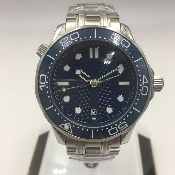 blue dial automatic mechanical watch men ceramic bezel date waterproof luminous stainless steel solid bangle 43mm luxury watch, Slivery;brown
blue dial automatic mechanical watch men ceramic bezel date waterproof luminous stainless steel solid bangle 43mm luxury watch, Slivery;brown