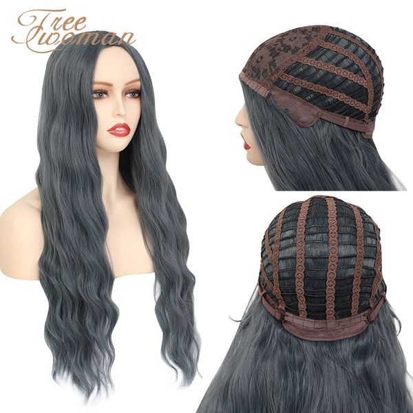 длинный парик свободной женщины deep wave синтетические парики для женщин поддельные волос термостойкое женский парик натуральный черный чер, Black
длинный парик свободной женщины deep wave синтетические парики для женщин поддельные волос термостойкое женский парик натуральный черный чер, Black